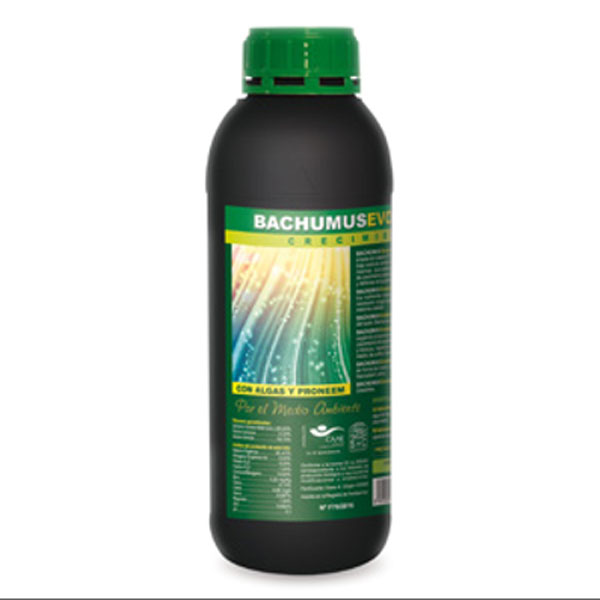 Botella de 1 litro de Bachumus Evolution para crecimiento de plantas