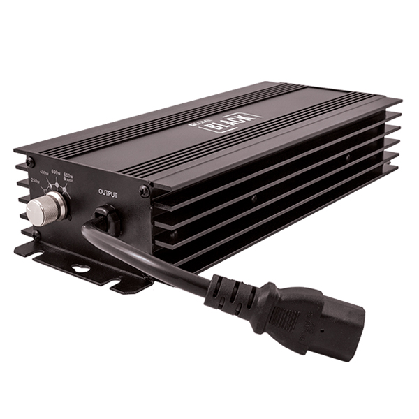 Balastro electrónico Lumii Black 600 w regulable para iluminación de cultivos