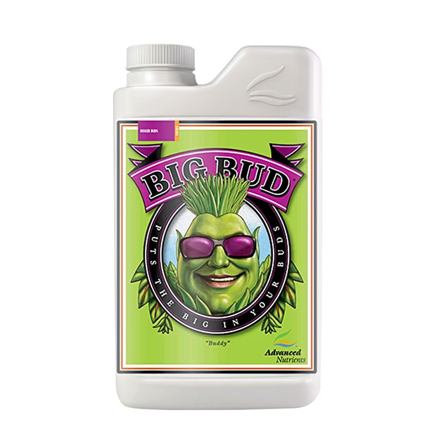 Botella de 1 litro de Big Bud Liquid fertilizante para cultivo avanzado