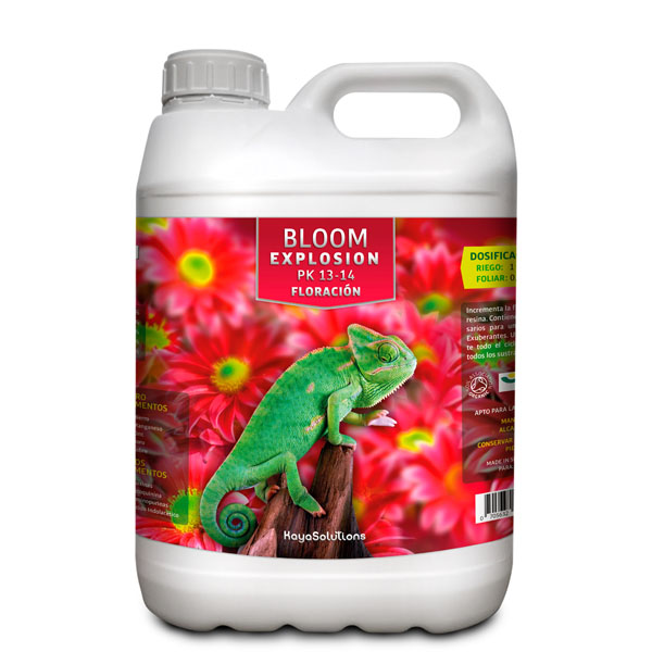 Envase de 5 litros de fertilizante Bloom Explosion para cultivo