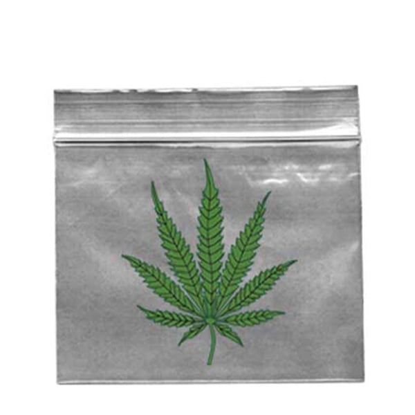 Bolsa plástico autocierre zip Leaf para envasado y almacenamiento