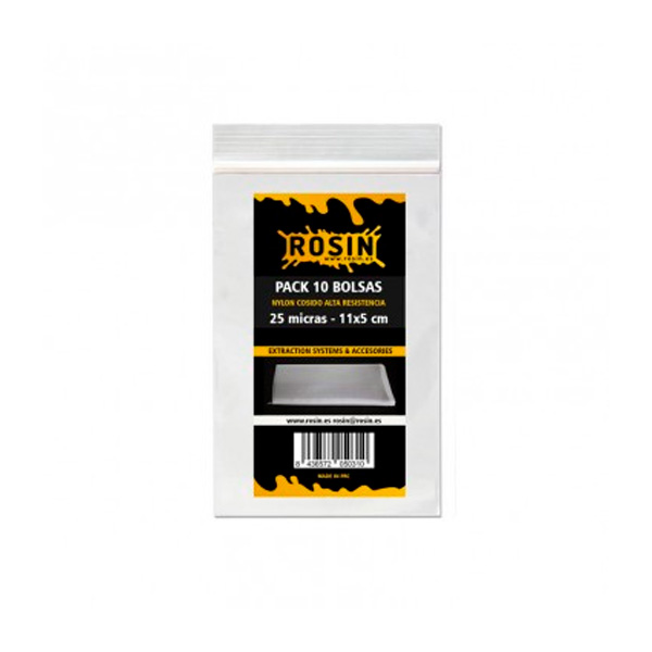 Bolsa Rosin Press 11x5 cm. Pack 10 u. 25 micras