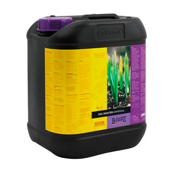 Botella de B'cuzz Booster Soil Uni Atami fertilizante para plantas