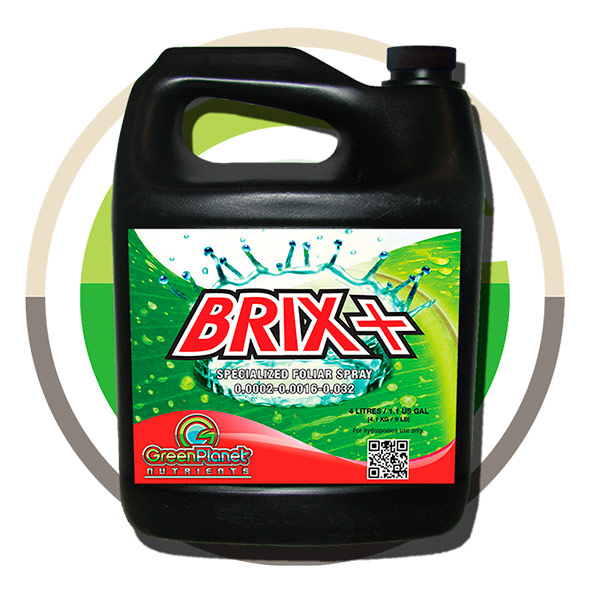 Envase de Brix+ Green Planet Nutrients fertilizante para plantas