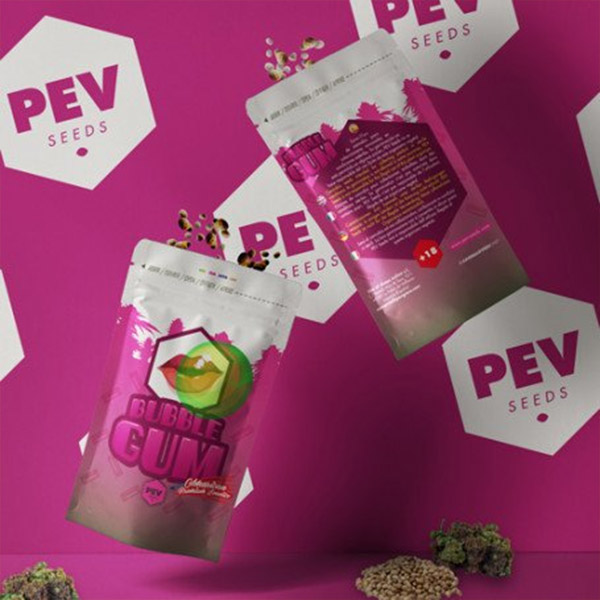 semillas feminizadas Bubble Gum de Pev Seeds para cultivo