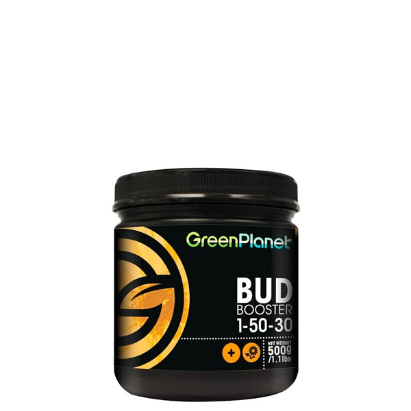 Saco de 500 gramos de Bud Booster de Green Planet Nutrients para cultivo de plantas