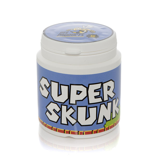 Frasco de 3 gramos de CBD Bee Super Skunk, producto de CBD