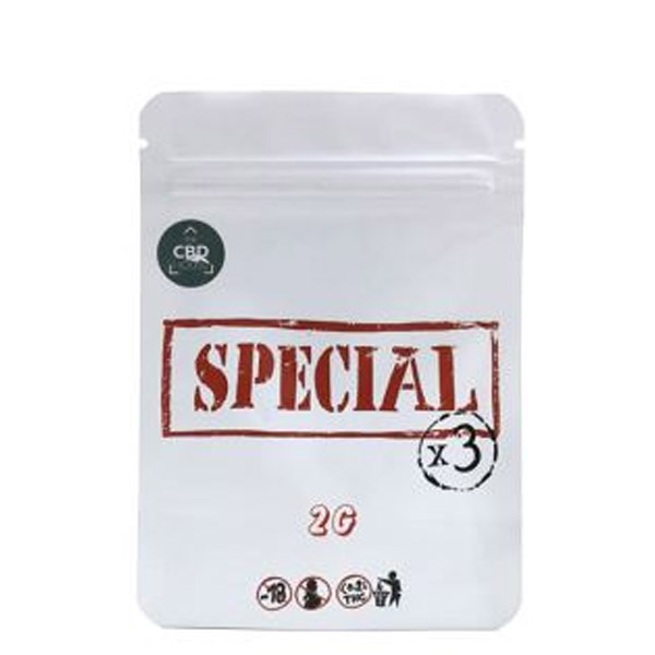 Paquete de 3 bolsas de CBD House Special de 2 gramos cada una