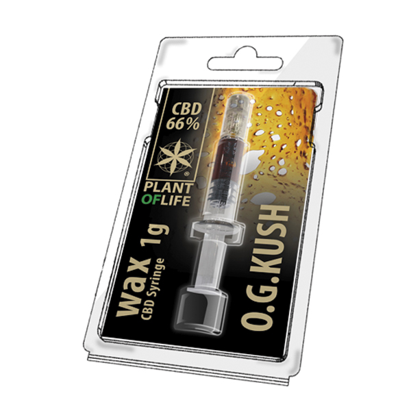 Cera CBD Wax 66% OG Kush para extracción y uso terapéutico