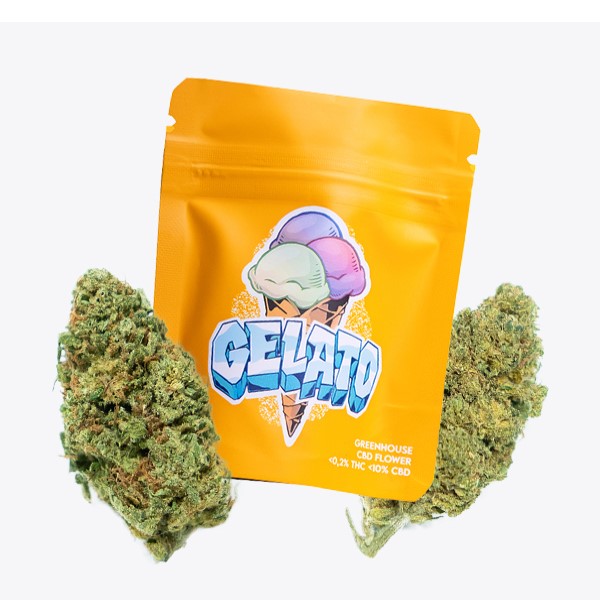 Bolsa de 1 gramo de Caamo CBD Gorilla Grillz GHouse Gelato, producto de cannabidiol