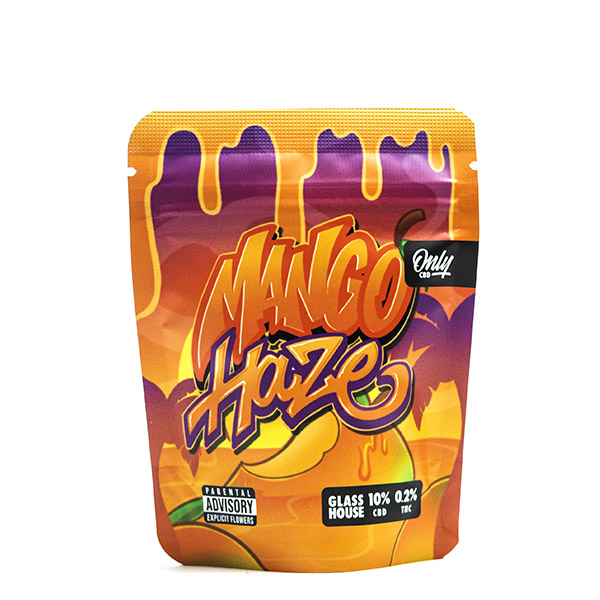 Frasco de aceite Caamo CBD sabor Mango Haze para uso terapéutico