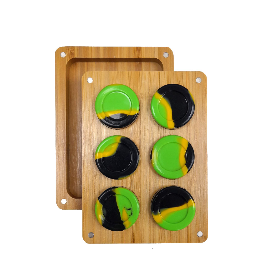 Caja de bamboo para kit de extracción de resina Magnetic Kit Dab