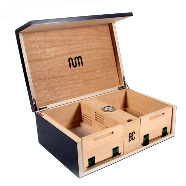 Caja de curación negra grande para almacenamiento de productos