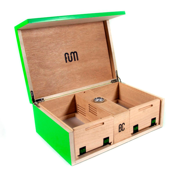 Caja de curación grande verde para almacenamiento de 100 a 120 gramos