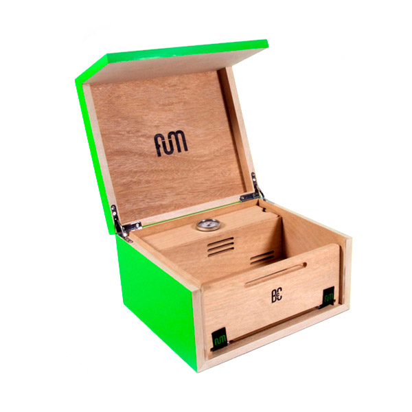 Caja de curación mediana verde para almacenamiento de 50 a 60 gramos