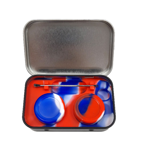 Caja metálica Black Kit Dab 4 en 1 para extracciones de resina