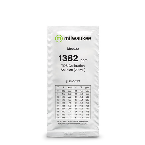Calibrador Milwaukee EC para medición de conductividad eléctrica en solución de 20 ml