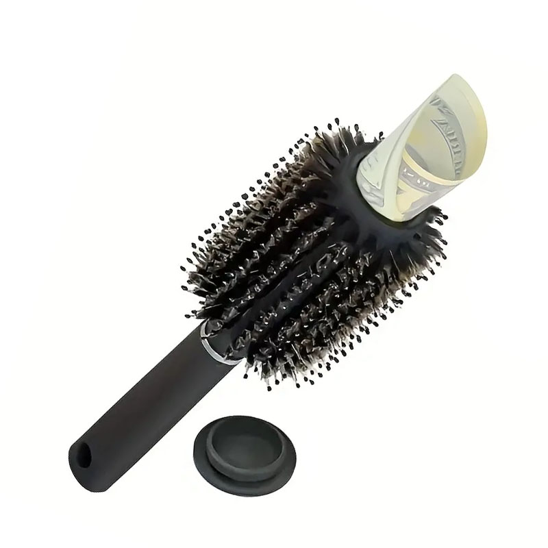 Cepillo redondo negro para ocultación y control de olores