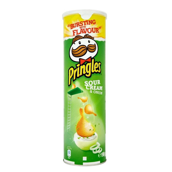 Envase camuflaje para ocultación anti-olor, diseño Patatas Pringles Sour Cream & Onion