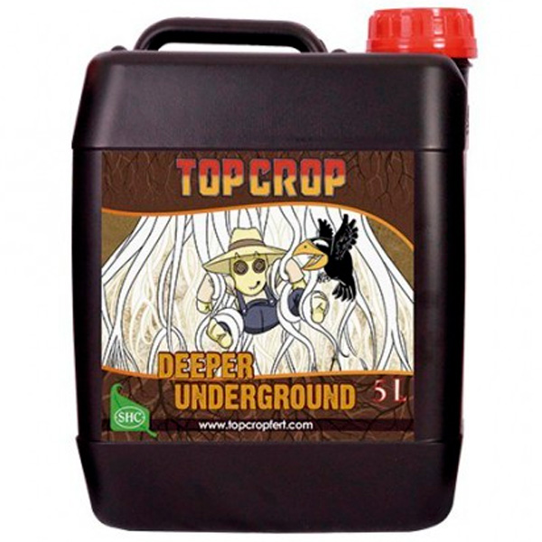 Envase de 5 litros de fertilizante Deeper Underground para cultivo