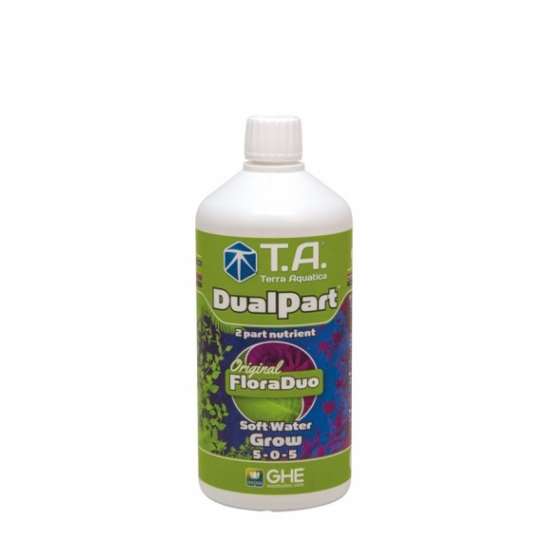 Botella de 500 ml de DualPart Grow Agua Blanda para cultivo