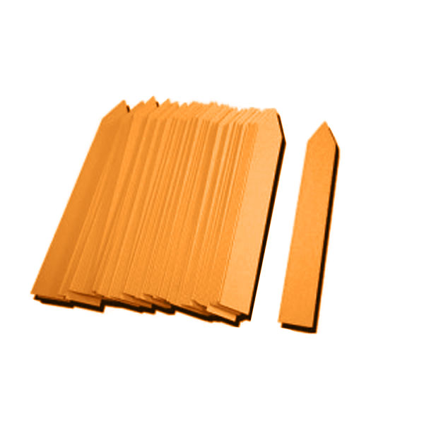 Etiqueta naranja para plantas pincho 13 x 80 mm, 100 unidades
