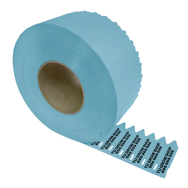 Etiqueta pincho azul para plantas, tamaño 17 x 80 mm