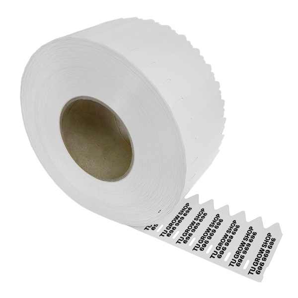 Etiqueta pincho blanca personalizada para jardinería