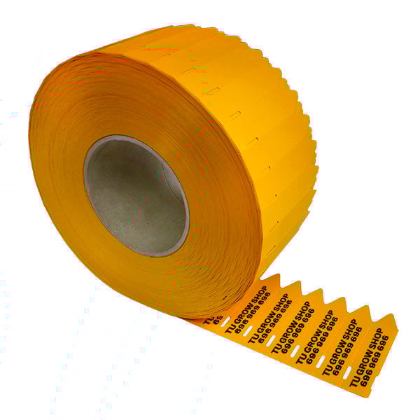 Etiqueta pincho naranja para plantas, tamaño 17x80 mm, uso en jardinería