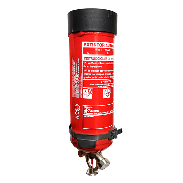 Extintor de polvo automático 1 kg para seguridad contra incendios