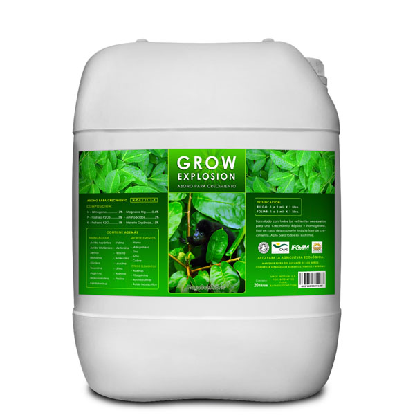 Sustrato Grow Explosion 20 litros para cultivo