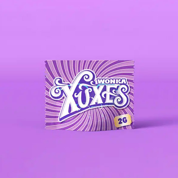 Bloque de hash CBD Xuxes Wonka con textura fina y color marrón claro