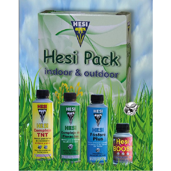 Paquete de fertilizantes Hesi Pack Indoor-Outdoor para plantas