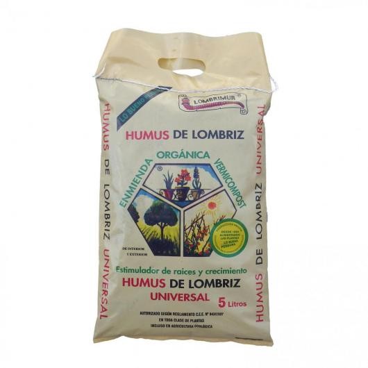 Envase de 5 litros de Humus Lombrimur para cultivo