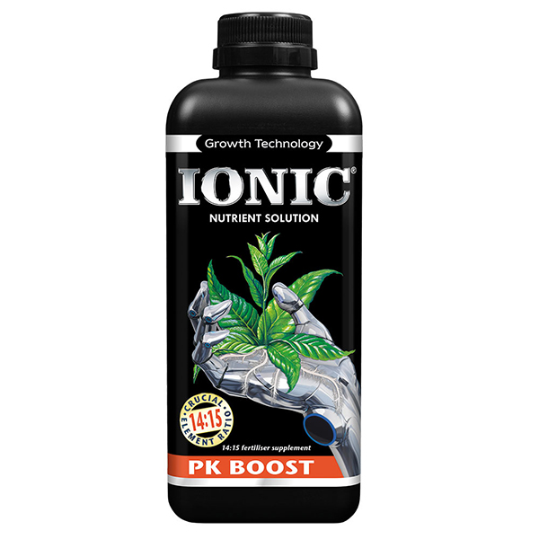 Botella de 300 ml de IONIC PK Boost para crecimiento de plantas