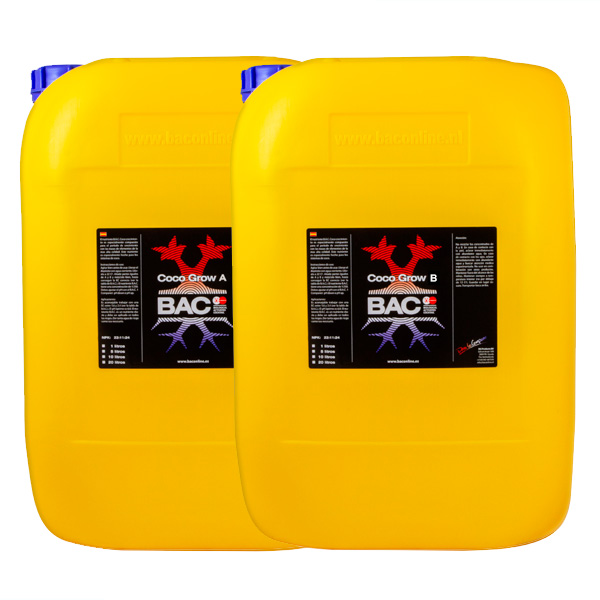 Kit de cultivo en sustrato de coco con nutrientes BAC de 20 litros