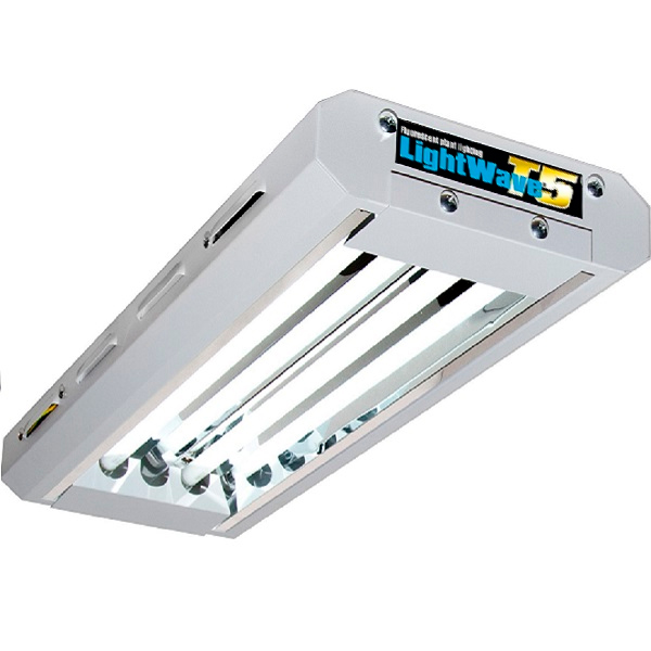 Kit de iluminación LightWave T5 120 cm con 4 tubos para cultivo interior