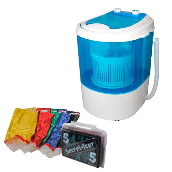 lavadora Secret Smoke con 5 mallas para extracciones de resina