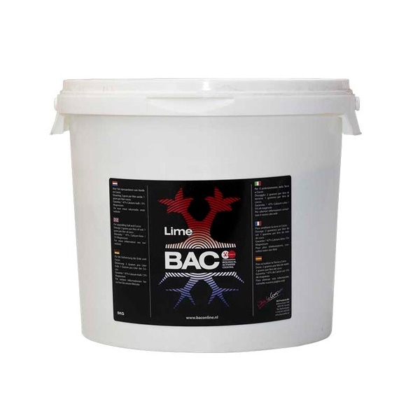Saco de fertilizante Lime Chalk BAC 5 kg para cultivo