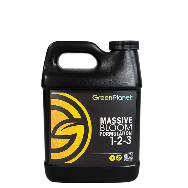 Botella de 1 litro de Massive de Green Planet Nutrients para cultivo