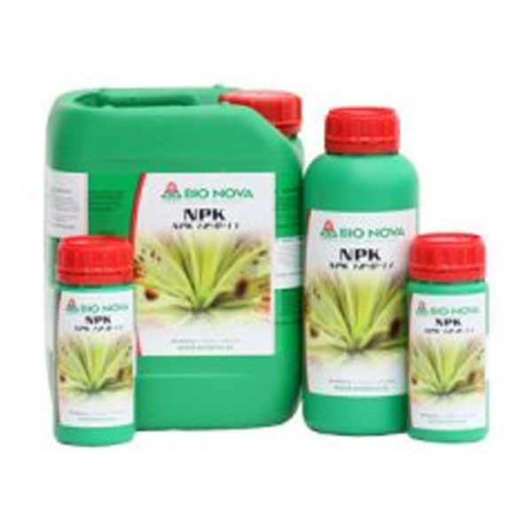Envase de fertilizante NPK 12.8.1 Bio Nova para cultivo