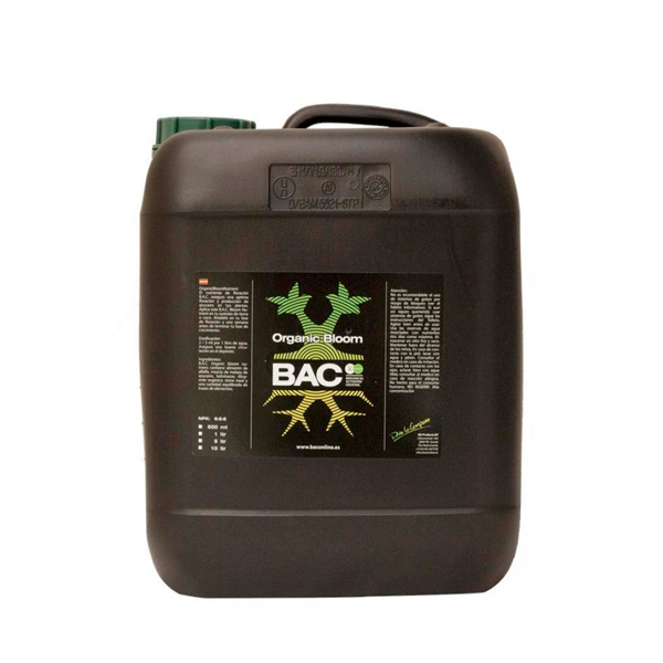 Envase de 10 litros de abono líquido Organic Bloom para cultivo