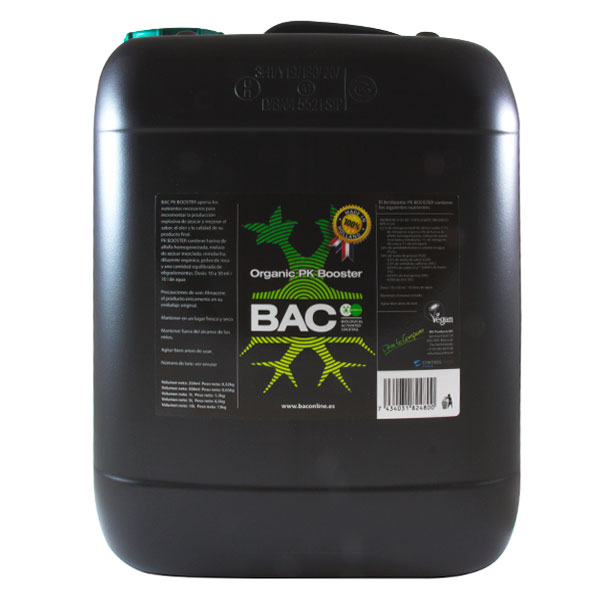 Botella de 10 litros de Organic PK Booster para cultivo