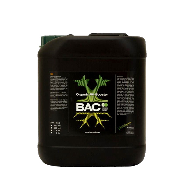 Botella de 5 litros de Organic PK Booster para cultivo
