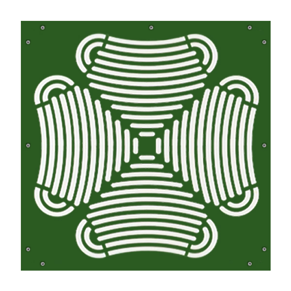 Oruga Verde Rejilla Verde 10 mm