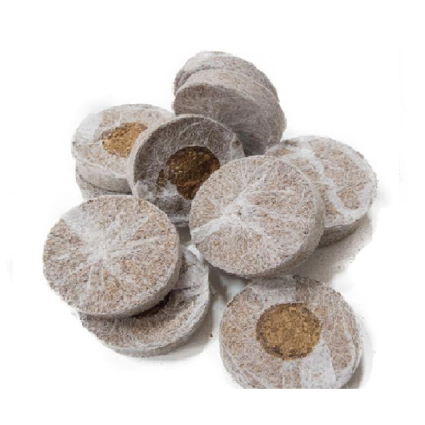 Pastilla de coco prensado de 35 mm para propagadores y semilleros