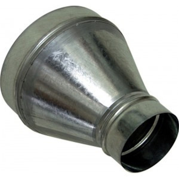 Reducción de conducto de aire 400 a 355 mm para sistemas de extracción