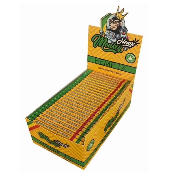 Papel de cáñamo Monkey King 1.1/4 para liar cigarrillos