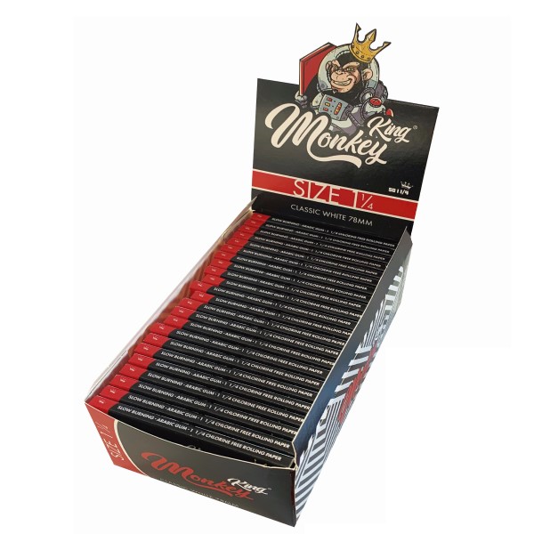 Papel de liar Monkey King Ultra Thin 1.1/4 paquete de 50 unidades