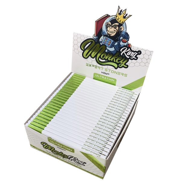 Paquete de papel Monkey King Size Slim Expert Stoners Hemp para liar